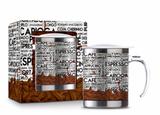 Caneca plástica inox temas new - café carioca - Brasfoot