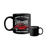 Caneca Porc Vw Fusca Vintage Fd Prt 300ml Urban
