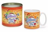 Caneca Porcelana 300ml Afilhada do Coração com Tubete Artebel