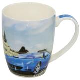 Caneca porcelana carro - brilho de diamante - ddp/ddn