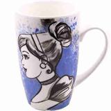 Caneca Porcelana Cinderela Princesas 400ml - Disney