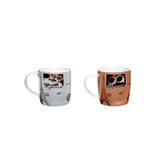 Caneca porcelana decorada tema coffez 340ml estampa sortidas - Clink