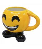 Caneca Porcelana Emoticon Feliz 400ml - Produtos infinity presentes