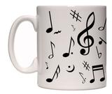 Caneca porcelana musica - Lojaloucospormusica