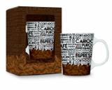 Caneca porcelana premium - neutros - café carioca - Brasfoot