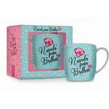 Caneca porcelana urban 360ml - nascida para brilhar - Brasfoot