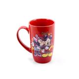 Caneca Porcelana Vermelha Mickey Minnie 400ml - Disney - Drina
