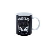 Caneca porcelana vw kombi type 2 preta 12x0.5x9.5cm 300ml - Urban