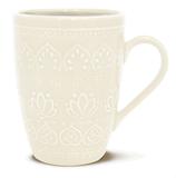 Caneca Relieve Branco 306ml Corona Yoi