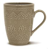 Caneca Relieve Cinza 306ML Corona - Yoi