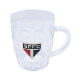 Caneca São Paulo Fc Brasão De Metal 400ml Vidro - Drina