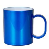 Caneca Sublimação Polímero Azul Metálico. - Clube da sublimação