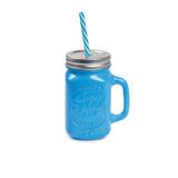 Caneca Suco/Agua Azul 10X7X13Cm - Cromus