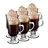 Caneca Taça Xícara Capuccino Café Chocolate Irish Hauskraft com 6 unidades