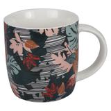 Caneca tecidos em porcelana floral 340ml - Dynasty