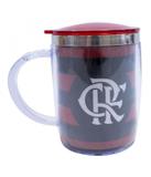 Caneca Térmica Arredondada Com Tampa 450ml - Flamengo