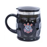 Caneca Térmica Com Tampa Corinthians 500 Ml - Drina
