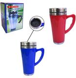 Caneca Termica Com Tampa De Metal Plastico Colors 400Ml Na Caixa - 20 comercial