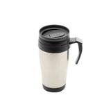 Caneca Térmica Em Aço Inox 400ml Joy Work Preta Bon Gourmet - Jfz