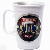 Caneca - térmica vintage branca - beer ice - Retrofenna