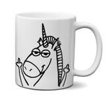 Caneca Unicórnio - Dedo Do Meio Engraçada - Custom21
