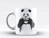 Caneca Urso Panda Coração - Animais