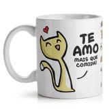 Caneca USQ Cães e Gatos Te Amo - Yaay
