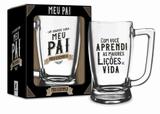 Caneca vidro 340 taberna - pai - meu pai meu exemplo - Brasfoot
