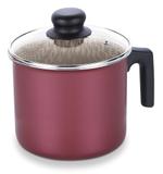 Canecão Antiaderente com Tampa de Vidro Paris Tramontina - Vermelho / 14 Cm / 1.8 Lt