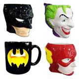 Canecas 3d Super Herois Batman Coringa Flash Logo Batman - Urban