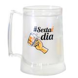 Caneco De Chopp Com Gel Térmico sexta Feira É Dia - Versare anos dourados