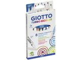 Caneta Hidrocor 8 Peças Giotto - Turbo Bicolor