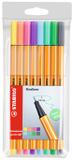 Caneta Stabilo Point 88 Estojo C/08 Cores Pastel