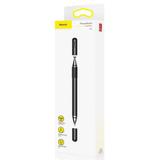 Caneta Touch para Iphone Ipad Samsung Baseus HouseHold 2 em 1 Preto