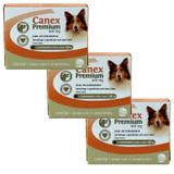 Canex Premium 10kg 4 comp KIT 3 cx 900mg Ceva Vermífugo Cães