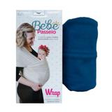 Canguru Bebê Passeio Wrap Azul Jeans