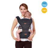 Canguru Ergonômico 5Way Maxi Baby 5 em 1 Hipseat System até 15kgs - Preto