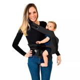 Canguru Para Bebe Line Ergonômico Preto Kababy Até 15kg