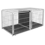 Canil Duplo Superior 2 Lugares Módulo de Expansão p/ Petshop e Clínica Veterinária - Açomix