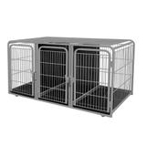 Canil Triplo Superior 3 Lugares Módulo de Expansão p/ Petshop e Clínica Veterinária - Açomix