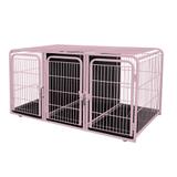 Canil Triplo Superior 3 Lugares Módulo de Expansão p/ Petshop e Clínica Veterinária - Açomix
