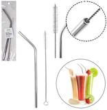 Canudo De Inox Reutilizavel + Escova Higienica - Fu xing