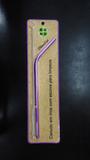 Canudo Inox Roxo Com Escova Bono
