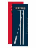 Canudo Reto de Aço Inox Reutilizável + Escova - Simonaggio - 3 Pçs