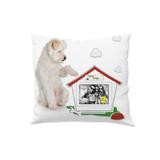Capa Almofada Meu Cachorro com Porta Foto 10x15 - Kathavento