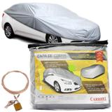 Capa Automotiva Cobrir Carro Protetora Forrada Total e Cadeado Tamanho GG Carrhel