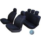 Capa Banco Tecido Preto Universal VW Up Fox Gol Golf Parati Passat Polo Santana Spacefox Crossfox Virtus Voyage - Garagem12