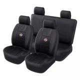 Capa Bancos Automotivo Couro Courvin Preto Fiat Siena - Rekar