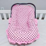 Capa Bebê Conforto Poá Rosa - I9 baby