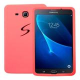Capa Borracha Silicone Para Tablet Samsung Galaxy Tab3 7" T110 / T111 / T113 / T116 + Película de Vidro - Lka